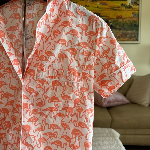 J. Crew Flamingo Print top - Picture 3 of 6